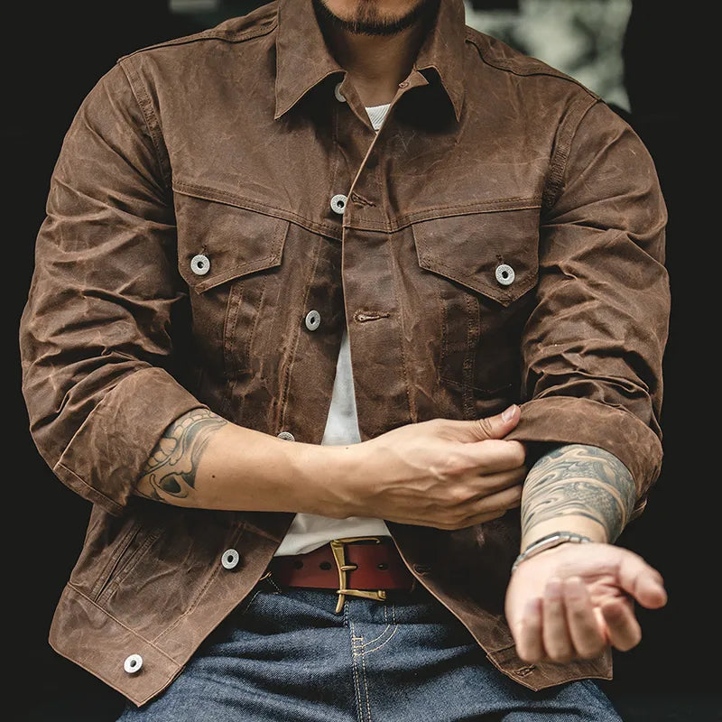 Cruiser Jacket Tin Cloth Short Lined