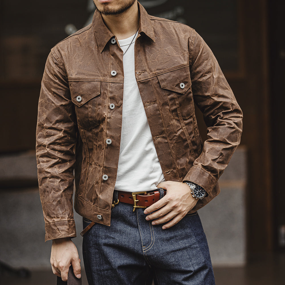 Cruiser Jacket Tin Cloth Short Lined