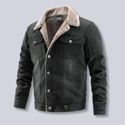 Denim Jacket Insulated Windproof Deep Pockets