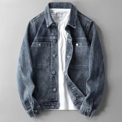 Denim Jacket Lightweight Cotton Tailored Fit