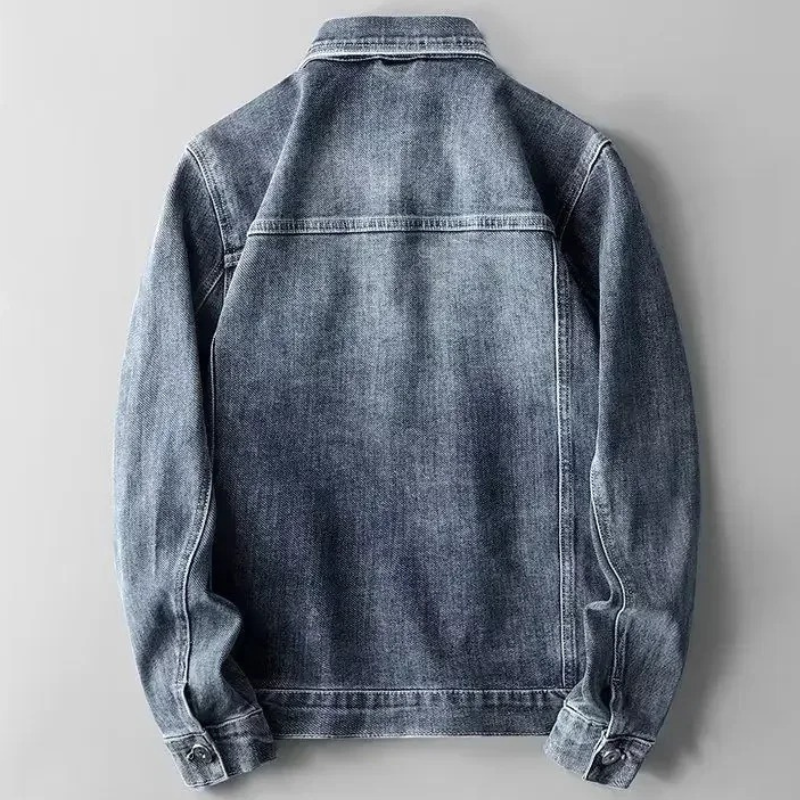 Denim Jacket Lightweight Cotton Tailored Fit
