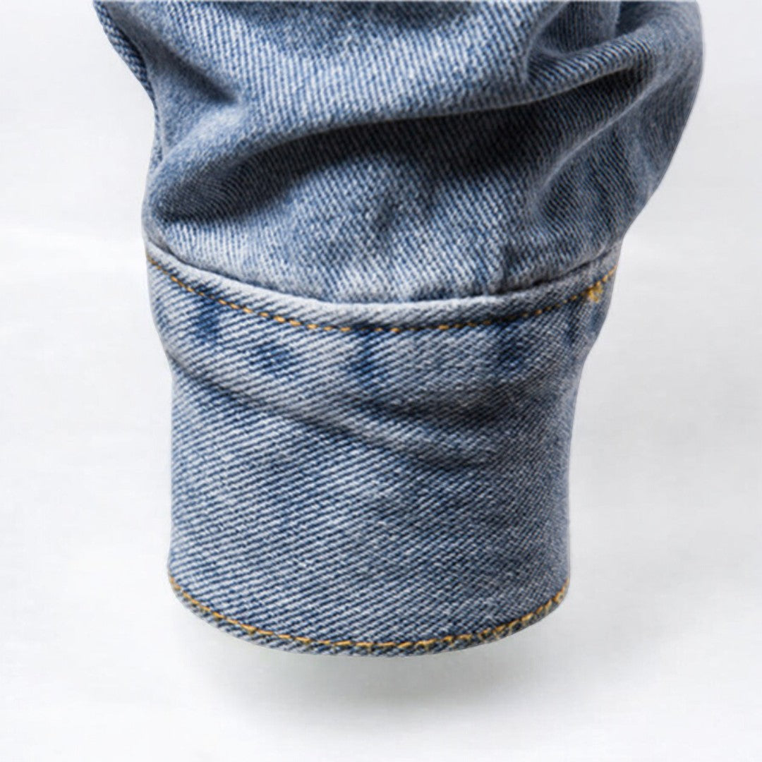 Denim Jacket Washed Tailored Fit All Purpose