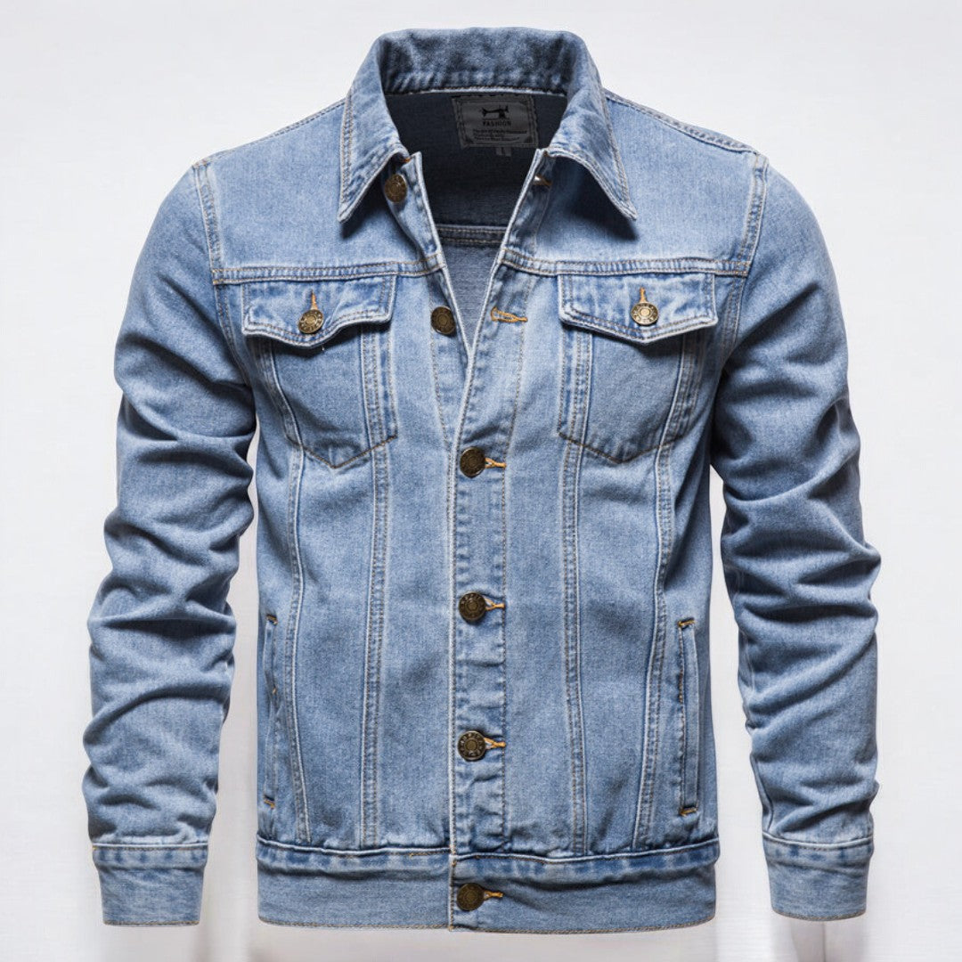Denim Jacket Washed Tailored Fit All Purpose