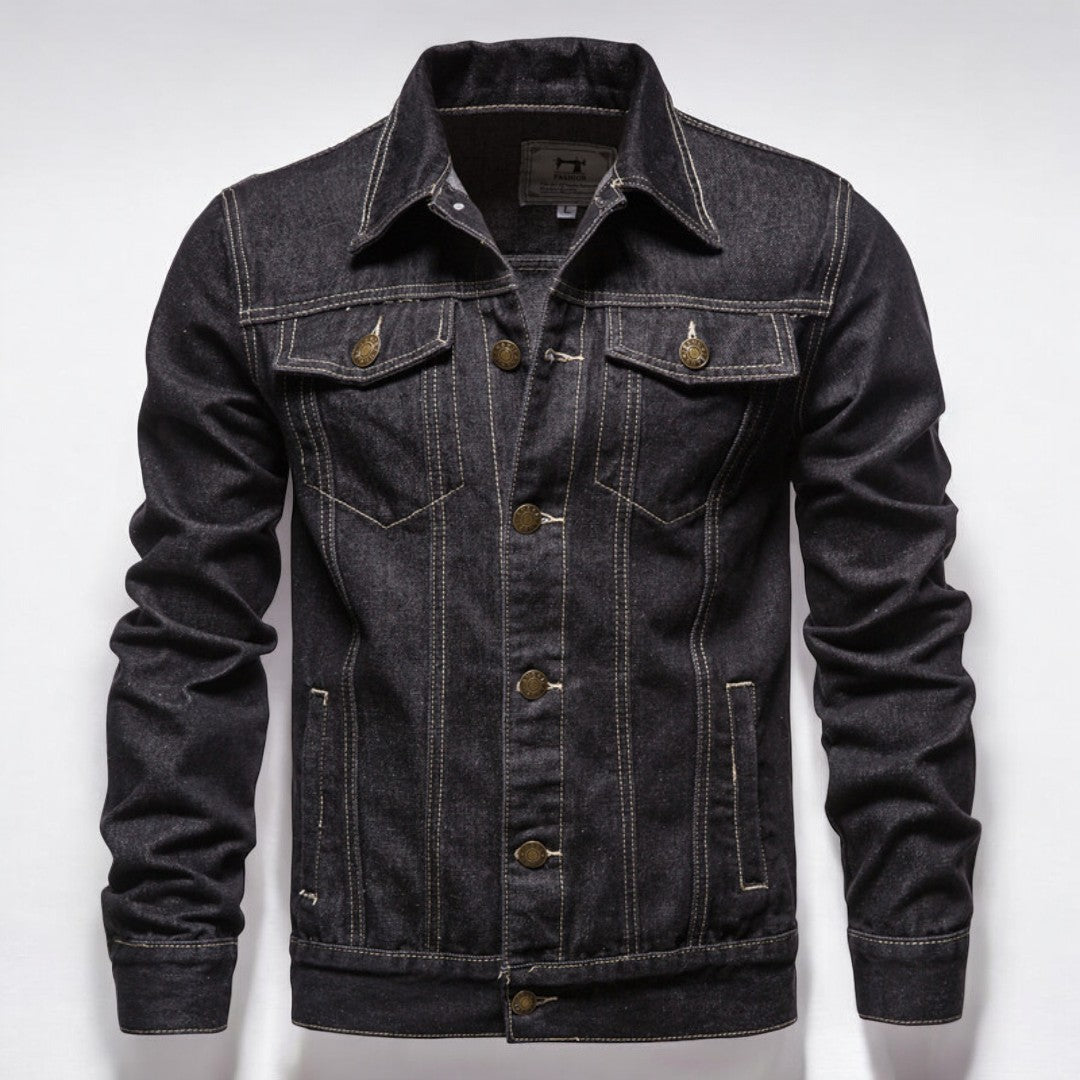 Denim Jacket Washed Tailored Fit All Purpose