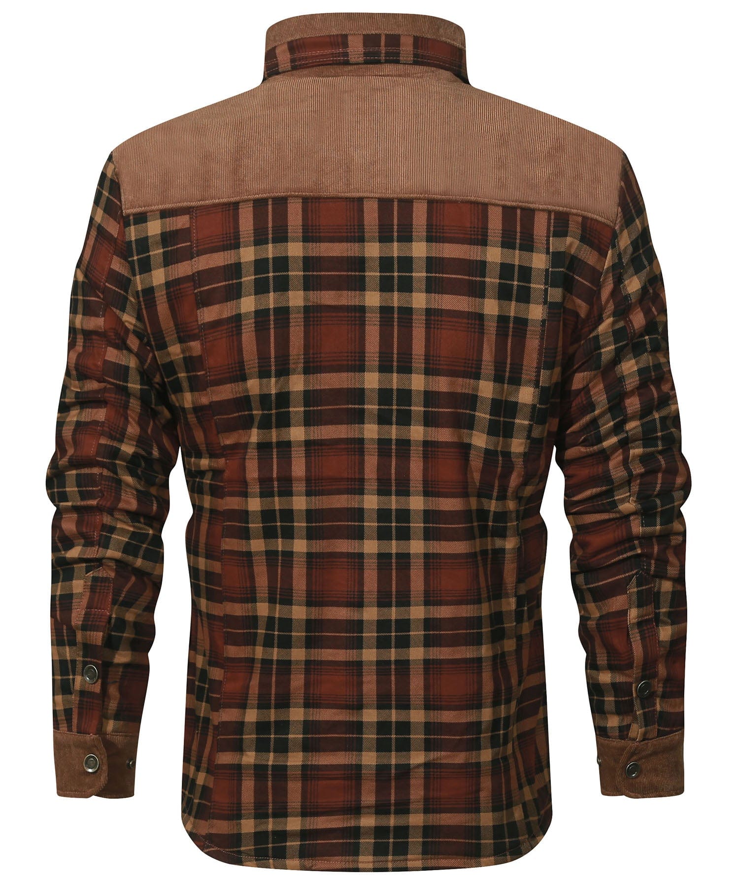 Flannel Jacket Quilted Faux Fur Lined
