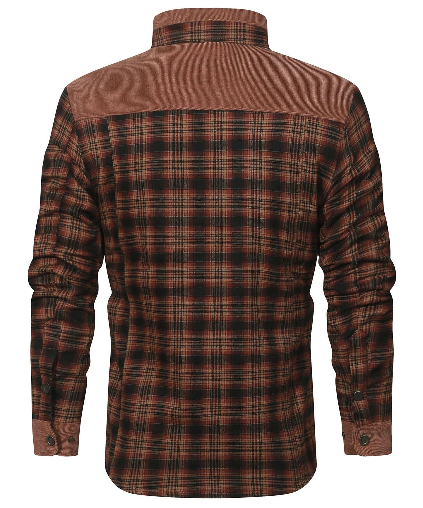 Flannel Jacket Quilted Faux Fur Lined