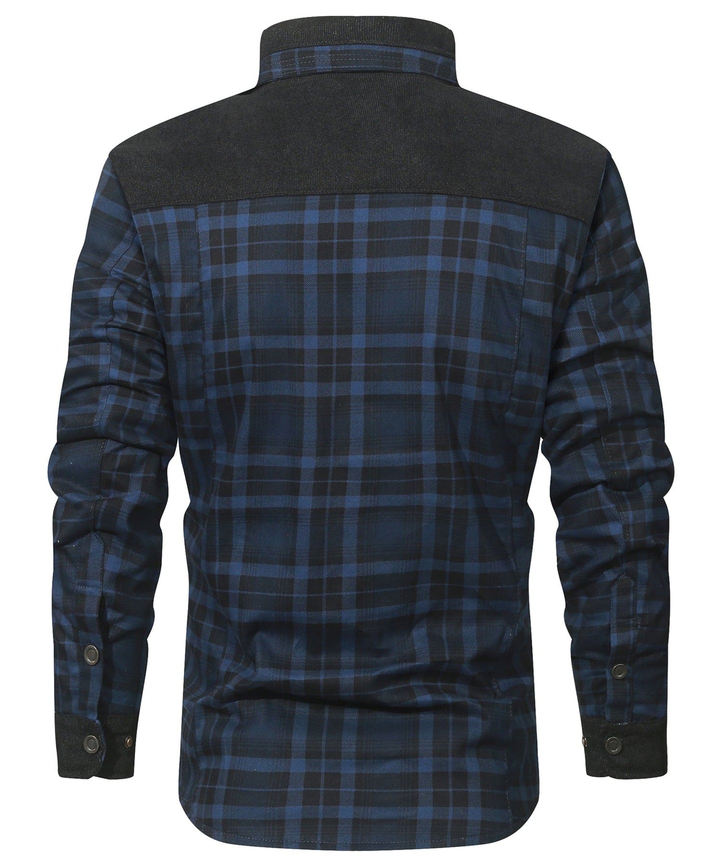 Flannel Jacket Quilted Faux Fur Lined