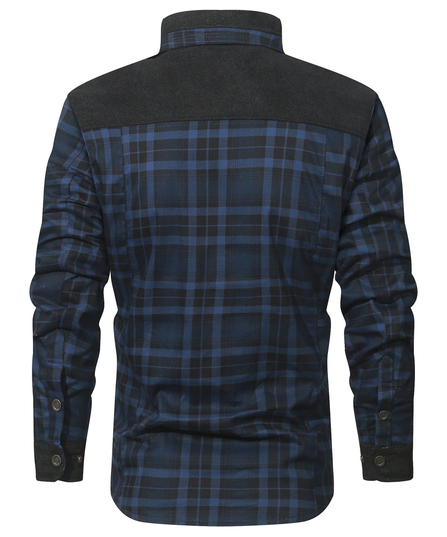 Flannel Jacket Quilted Faux Fur Lined