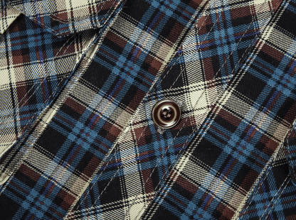 Flannel Jacket Quilted Sleeves Faux Fur Lined