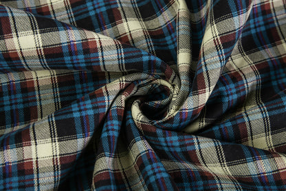 Flannel Jacket Quilted Sleeves Faux Fur Lined