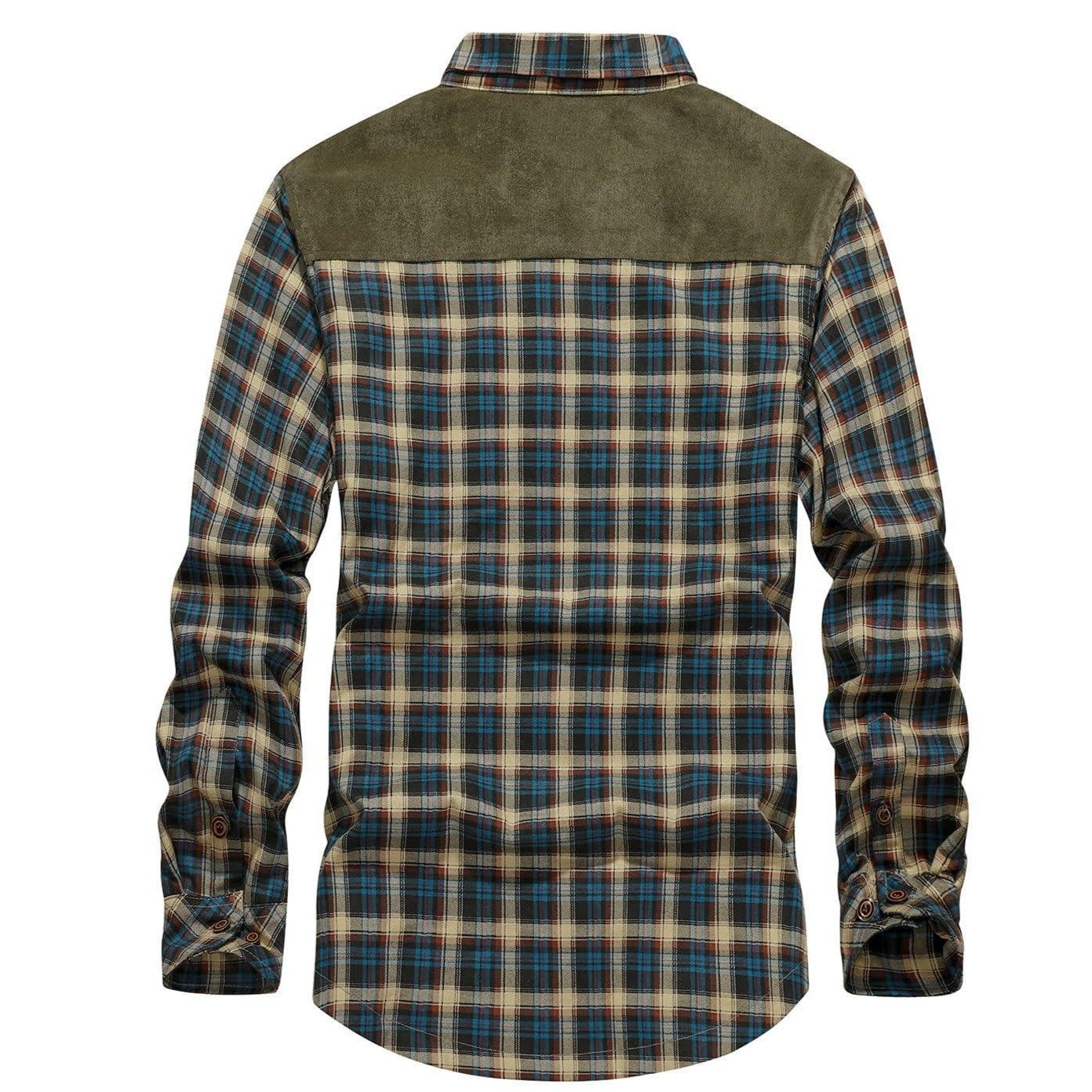 Flannel Jacket Quilted Sleeves Faux Fur Lined