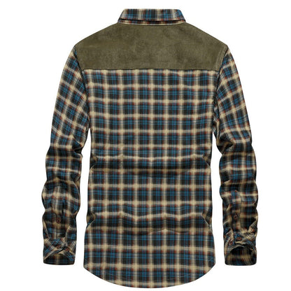 Flannel Jacket Quilted Sleeves Faux Fur Lined