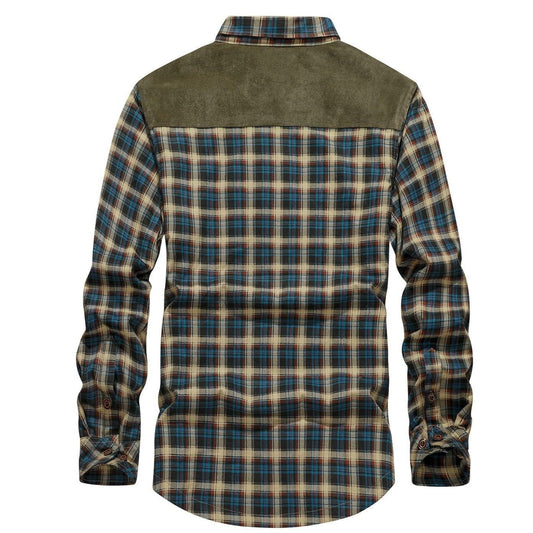 Flannel Jacket Quilted Sleeves Faux Fur Lined