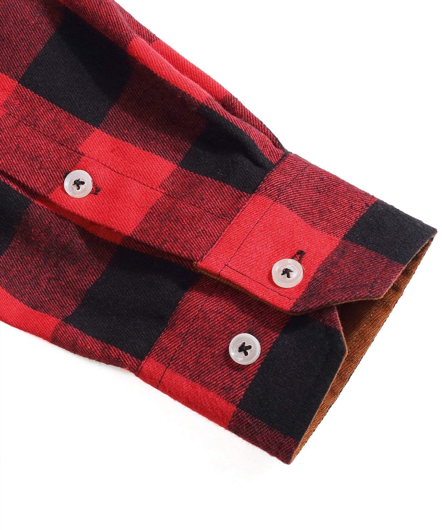 Flannel Shirt Lightweight Plaid Button-Down