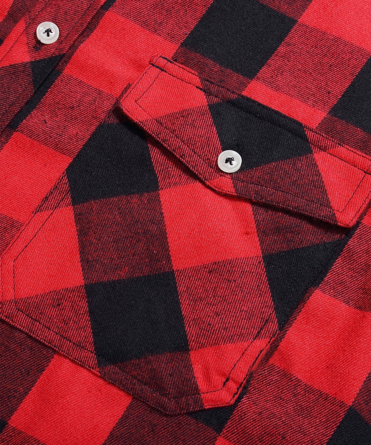 Flannel Shirt Lightweight Plaid Button-Down