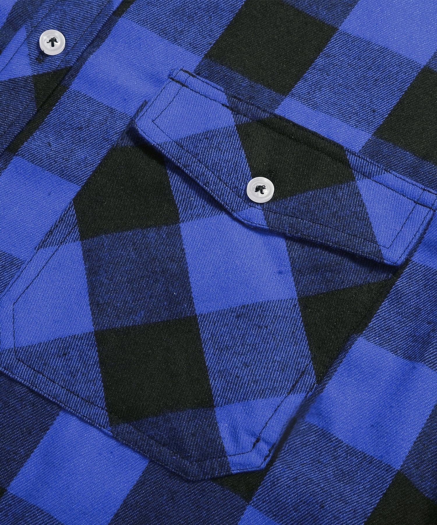 Flannel Shirt Lightweight Plaid Button-Down