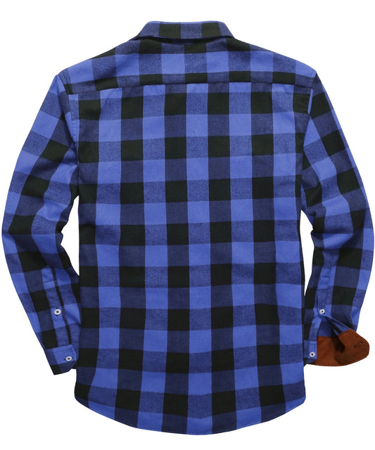 Flannel Shirt Lightweight Plaid Button-Down