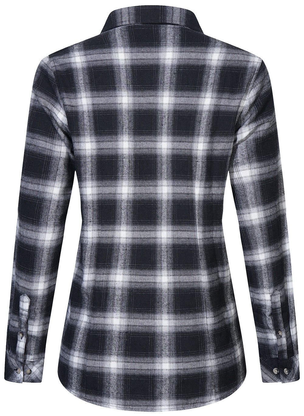 Flannel Shirt Women Tailored Cotton Plaid