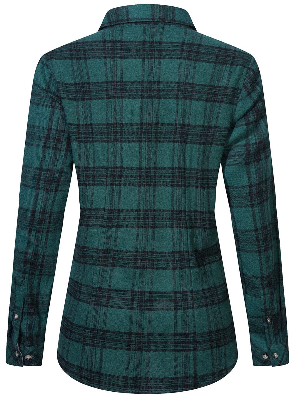 Flannel Shirt Women Tailored Cotton Plaid