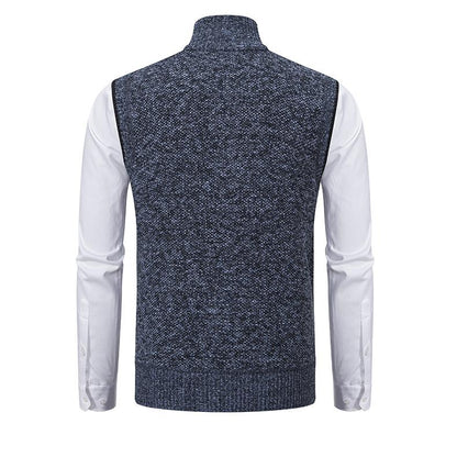 Fleece Vest Sleeveless Timeless Textured Comfortable