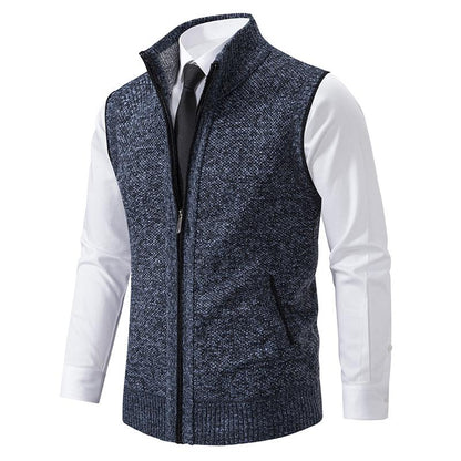 Fleece Vest Sleeveless Timeless Textured Comfortable