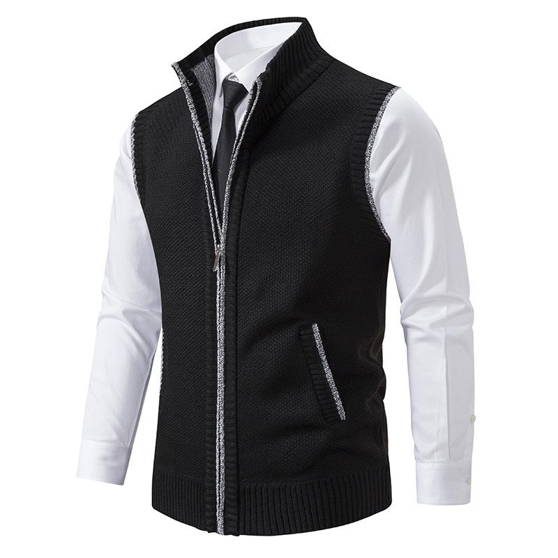 Fleece Vest Sleeveless Timeless Textured Comfortable