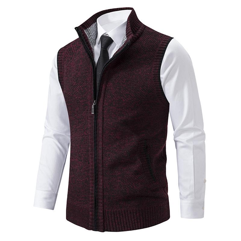 Fleece Vest Sleeveless Timeless Textured Comfortable