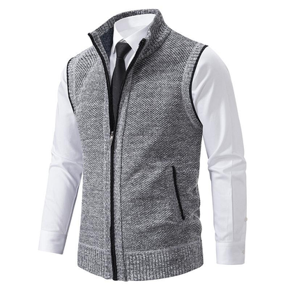 Fleece Vest Sleeveless Timeless Textured Comfortable