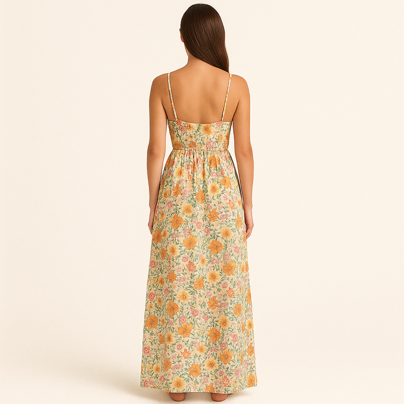 Floral Summer Maxi Dress – Lightweight & Elegant