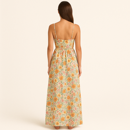 Floral Summer Maxi Dress – Lightweight & Elegant