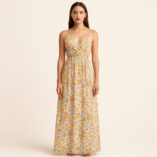 Floral Summer Maxi Dress – Lightweight & Elegant