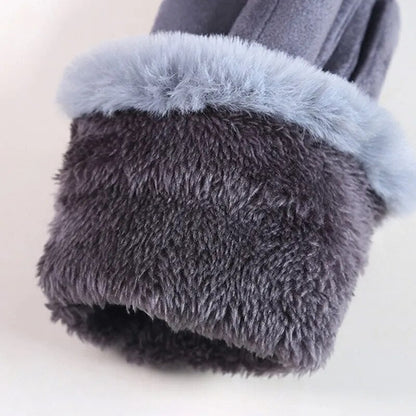 Gloves Women's Touchscreen Faux Fur Cuff