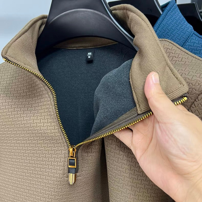 Half Zip Cotton Pullover Soft Interior