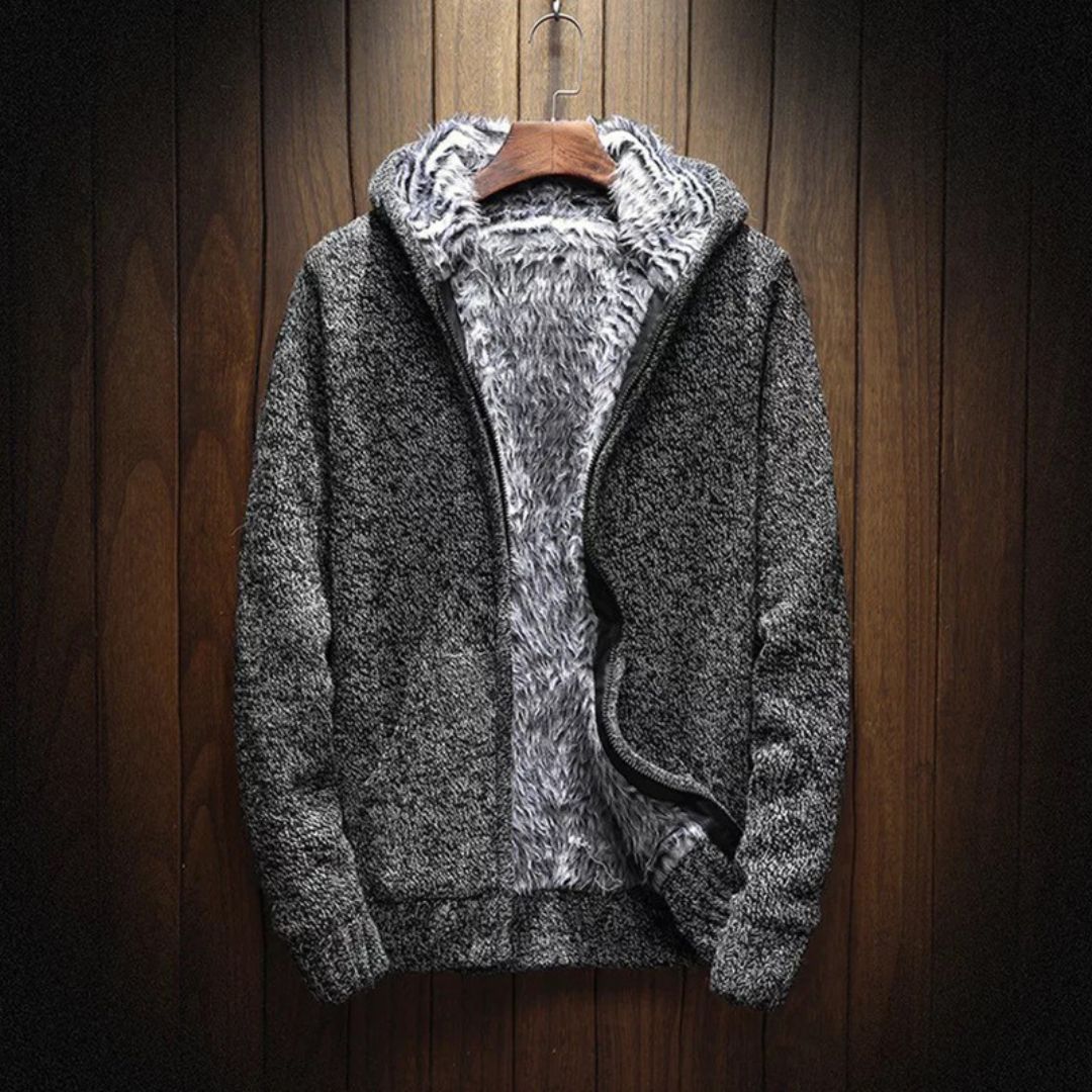 Hoodie Ultra Soft Cotton Fur Lined Zippered