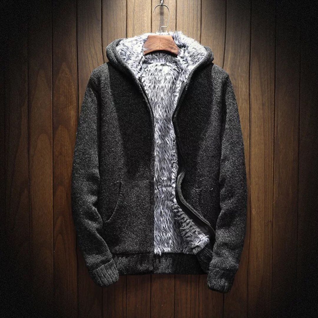 Hoodie Ultra Soft Cotton Fur Lined Zippered