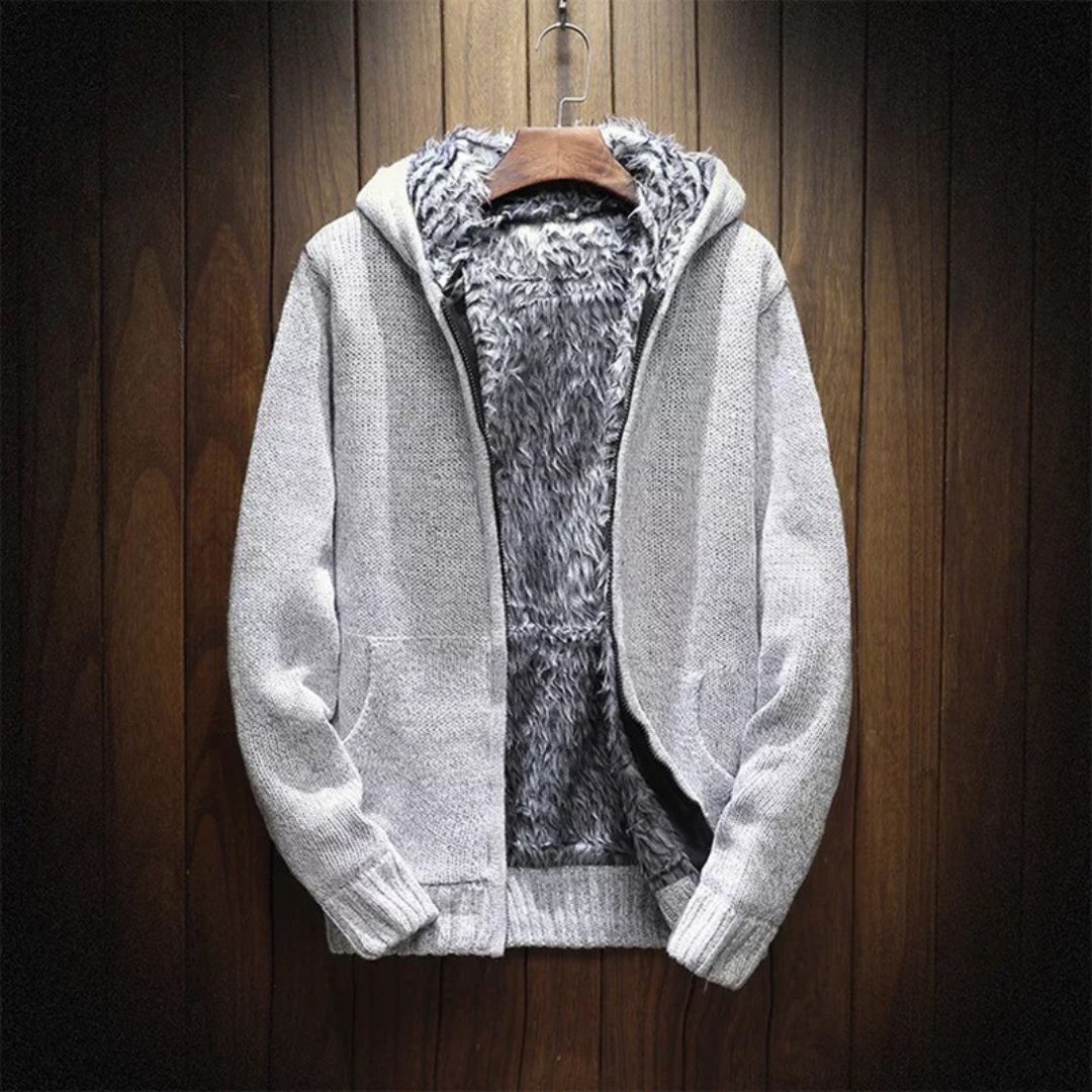 Hoodie Ultra Soft Cotton Fur Lined Zippered