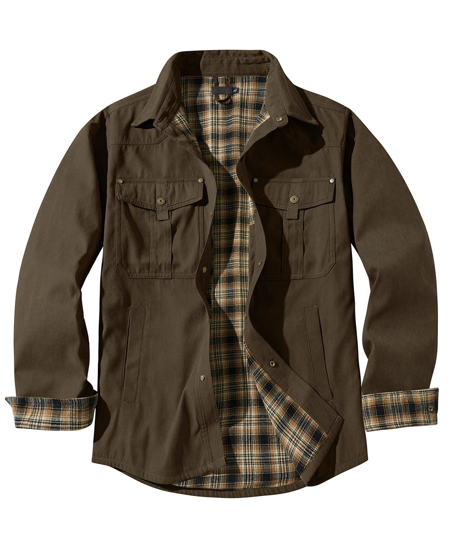 Insulated Outdoor Jacket Cotton Flannel Lined