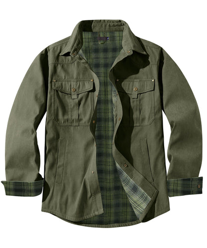 Insulated Outdoor Jacket Cotton Flannel Lined