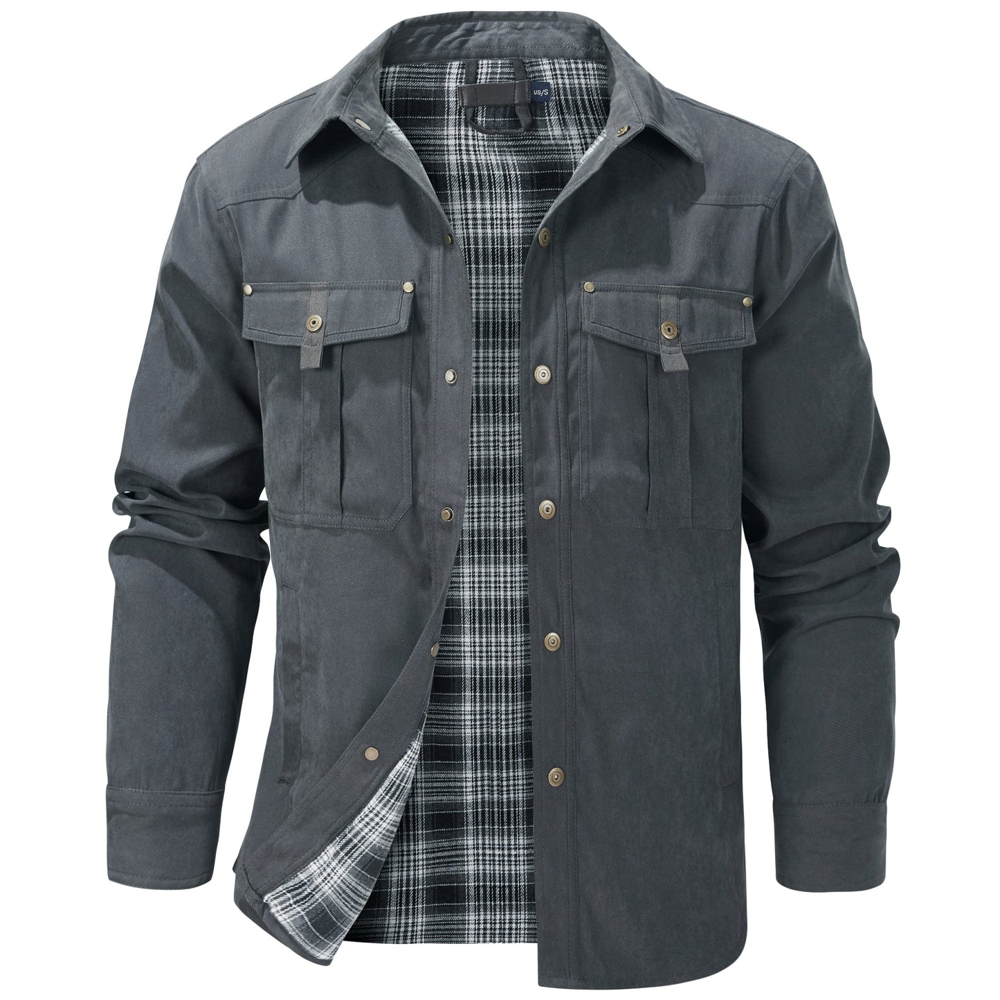 Insulated Outdoor Jacket Cotton Flannel Lined