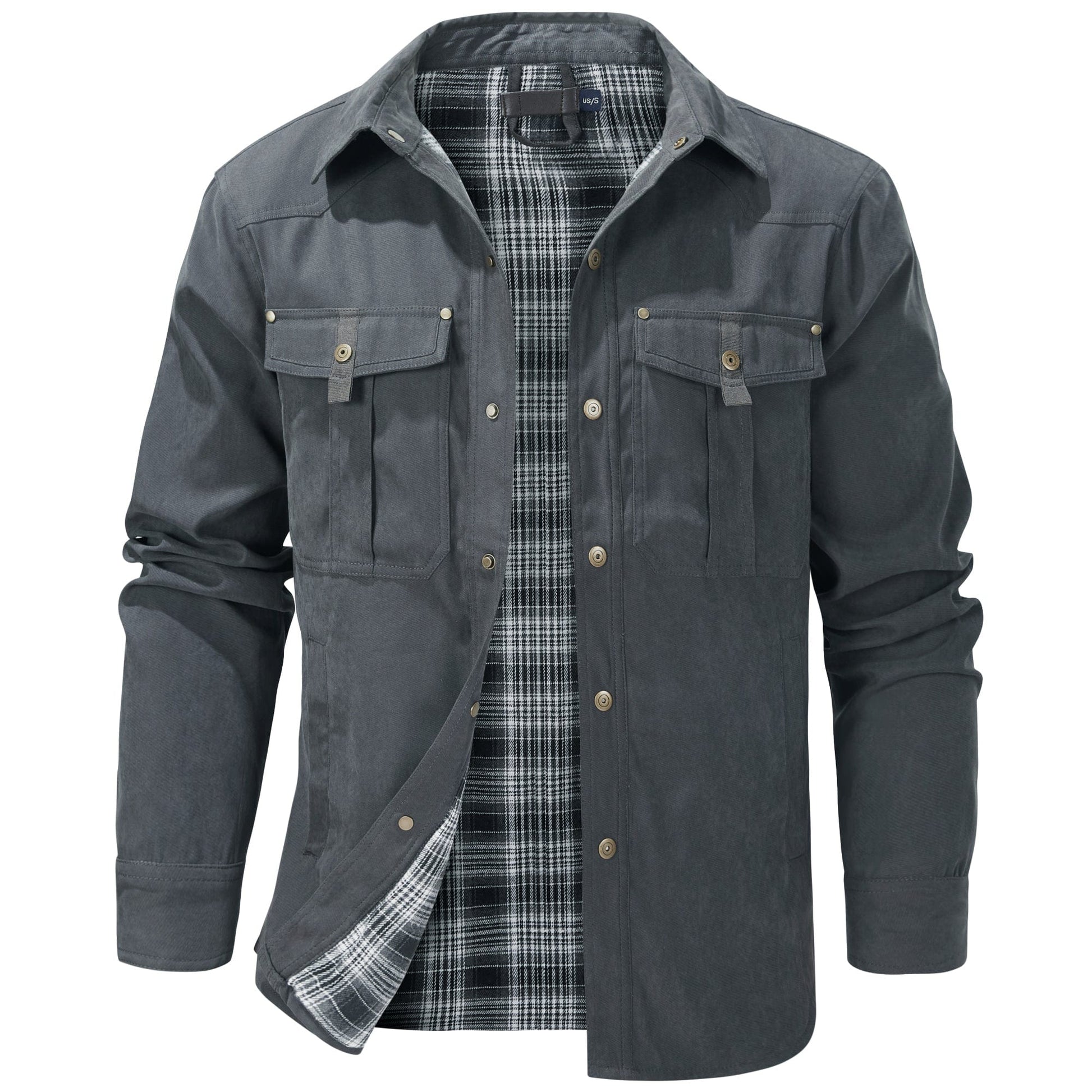 Insulated Outdoor Jacket Cotton Flannel Lined