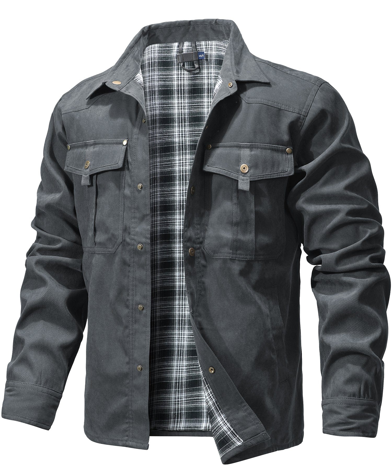 Insulated Outdoor Jacket Cotton Flannel Lined