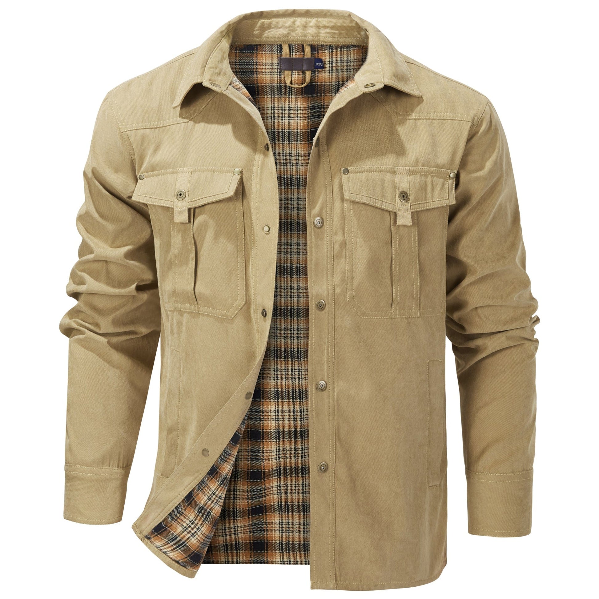 Insulated Outdoor Jacket Cotton Flannel Lined