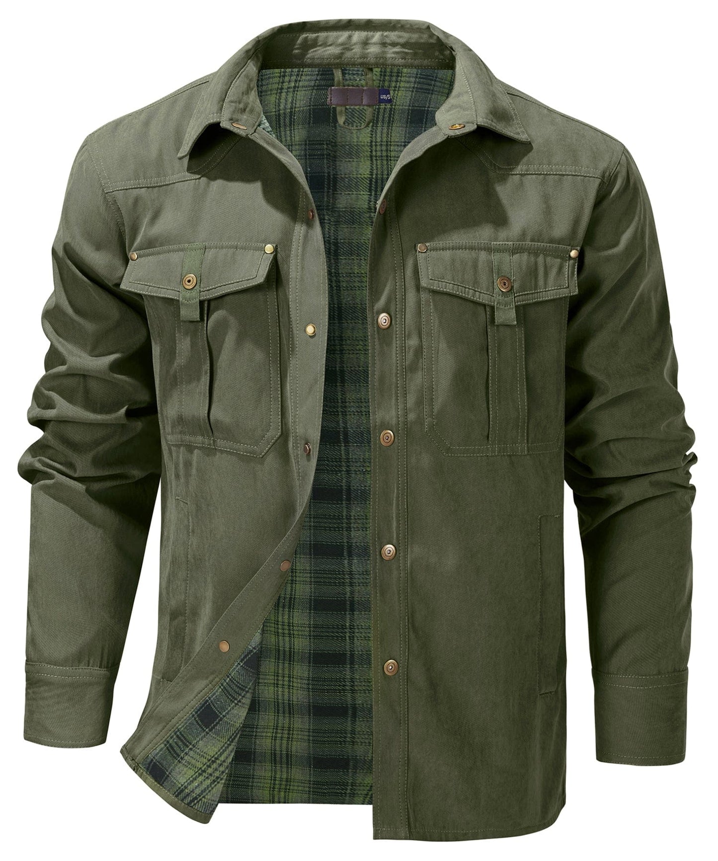 Insulated Outdoor Jacket Cotton Flannel Lined