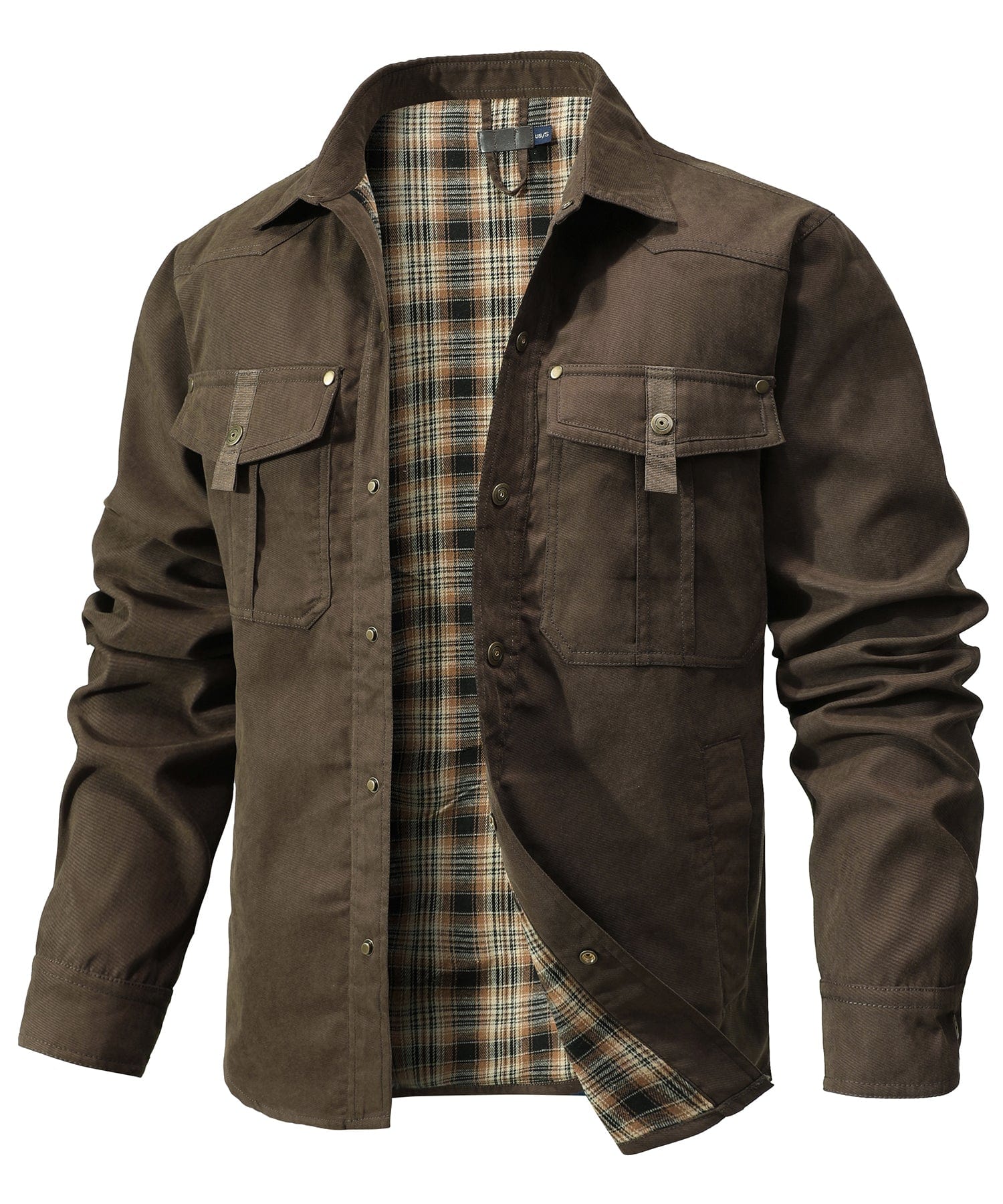 Insulated Outdoor Jacket Cotton Flannel Lined