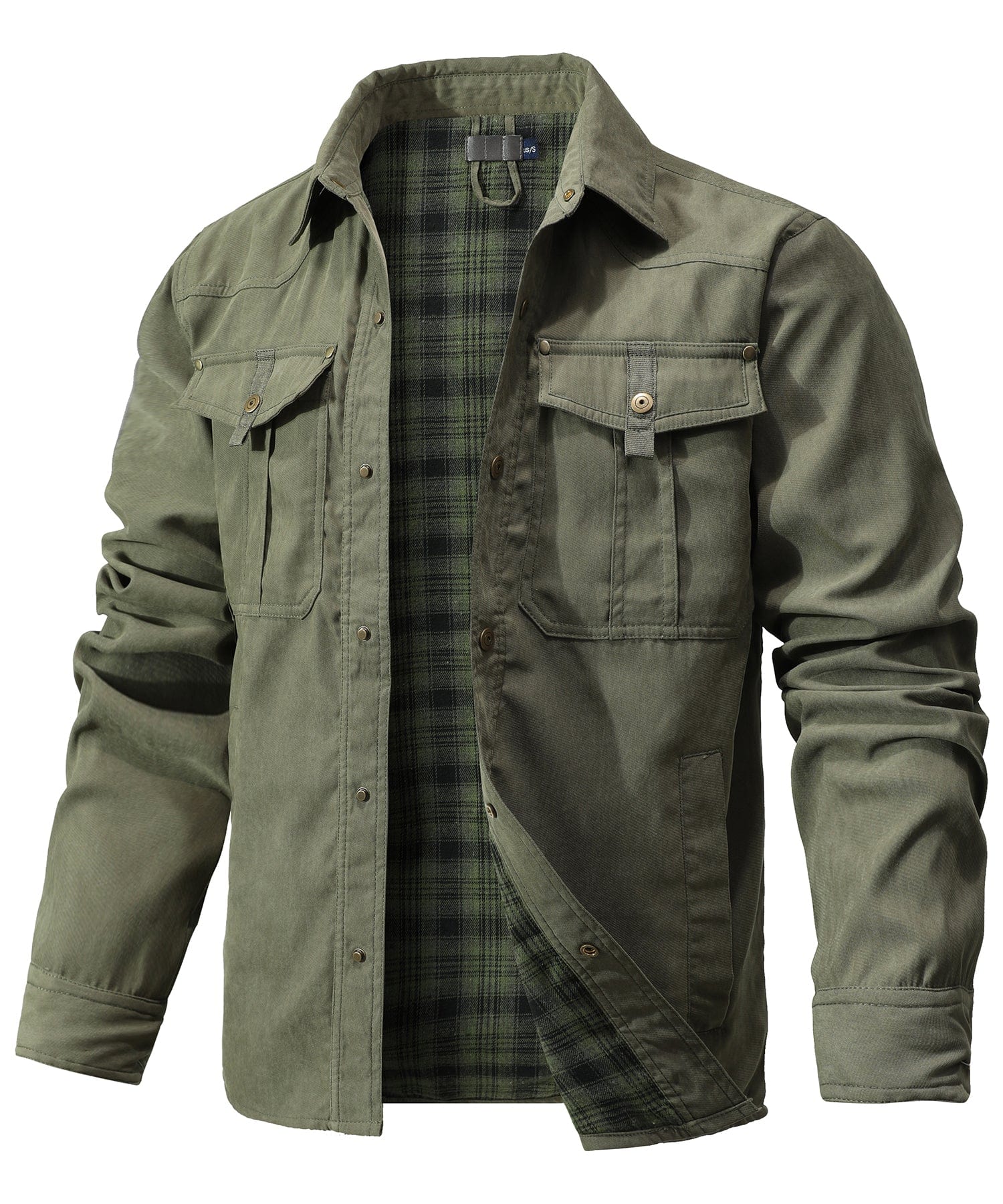 Insulated Outdoor Jacket Cotton Flannel Lined