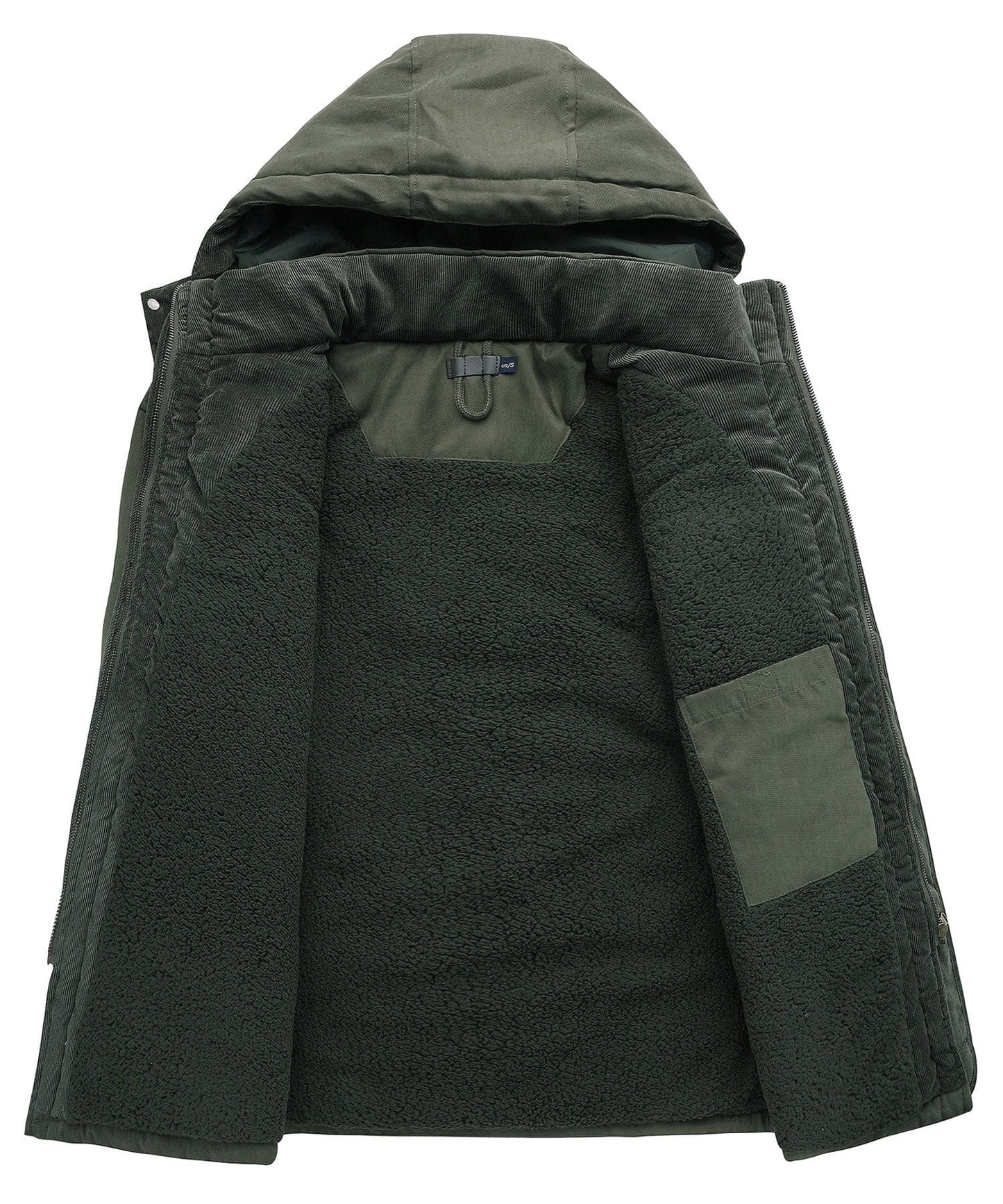 Jacket Insulated Fleece Lined Heavyweight Hood