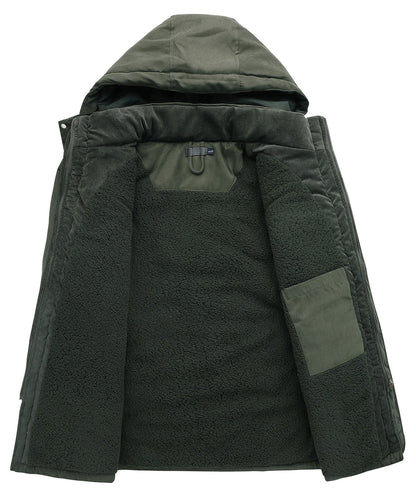 Jacket Insulated Fleece Lined Heavyweight Hood