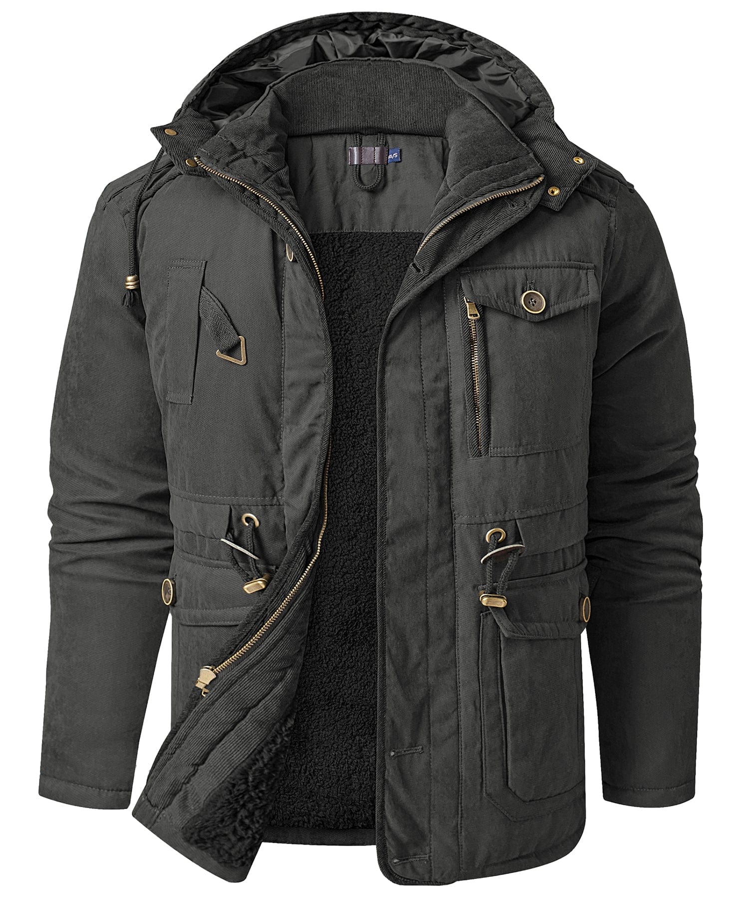 Jacket Insulated Fleece Lined Heavyweight Hood