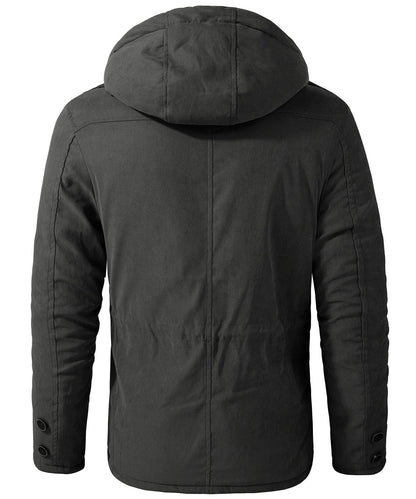 Jacket Insulated Fleece Lined Heavyweight Hood