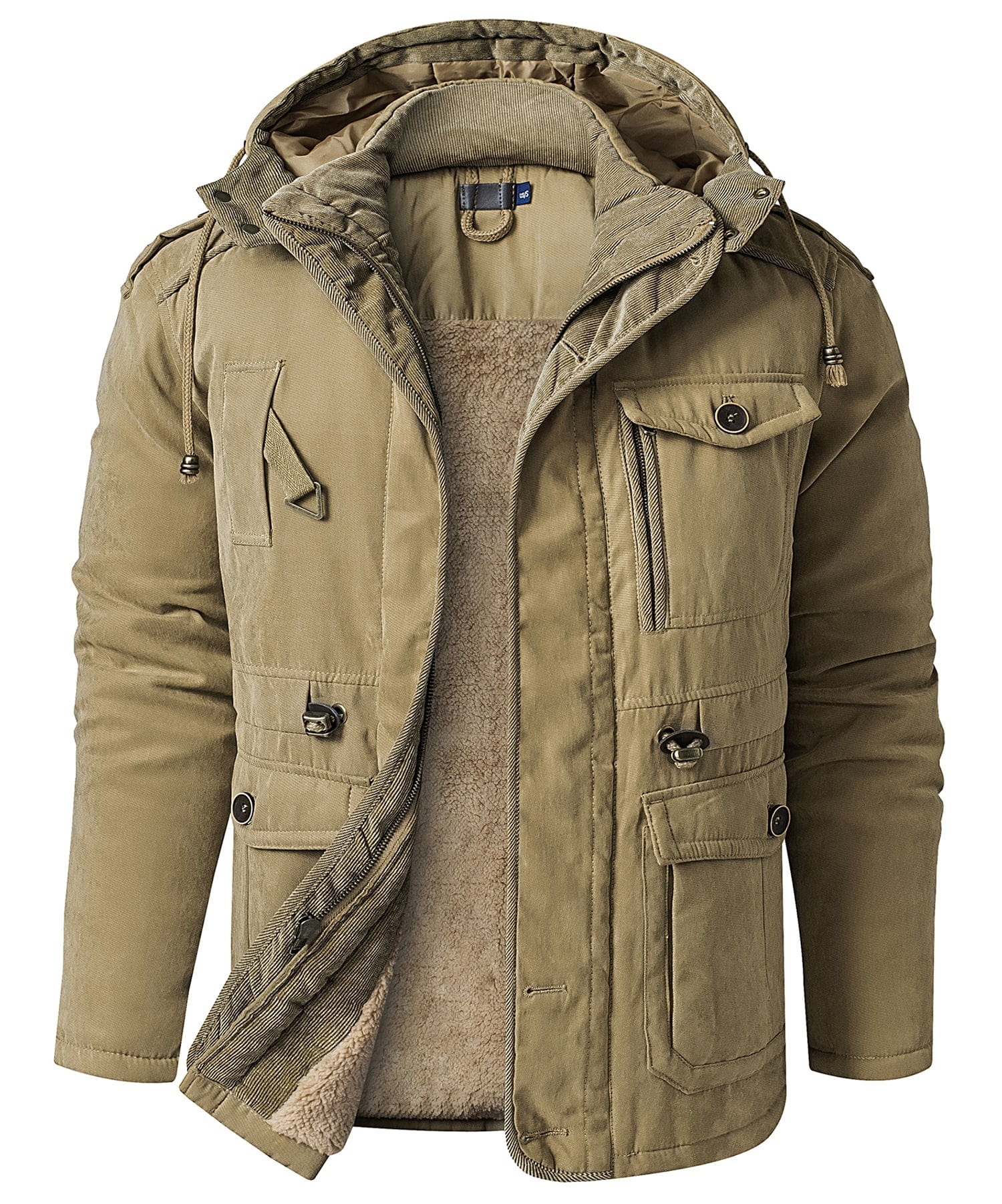 Jacket Insulated Fleece Lined Heavyweight Hood